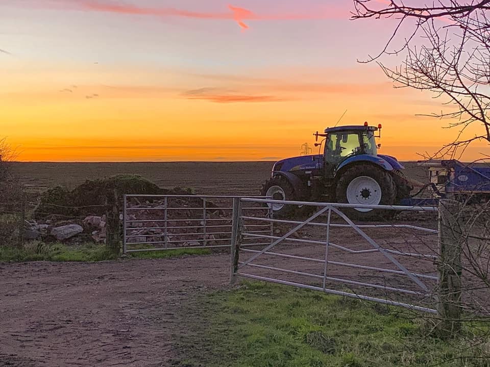 Sunset on the farm near Davenham by Martin Dignum