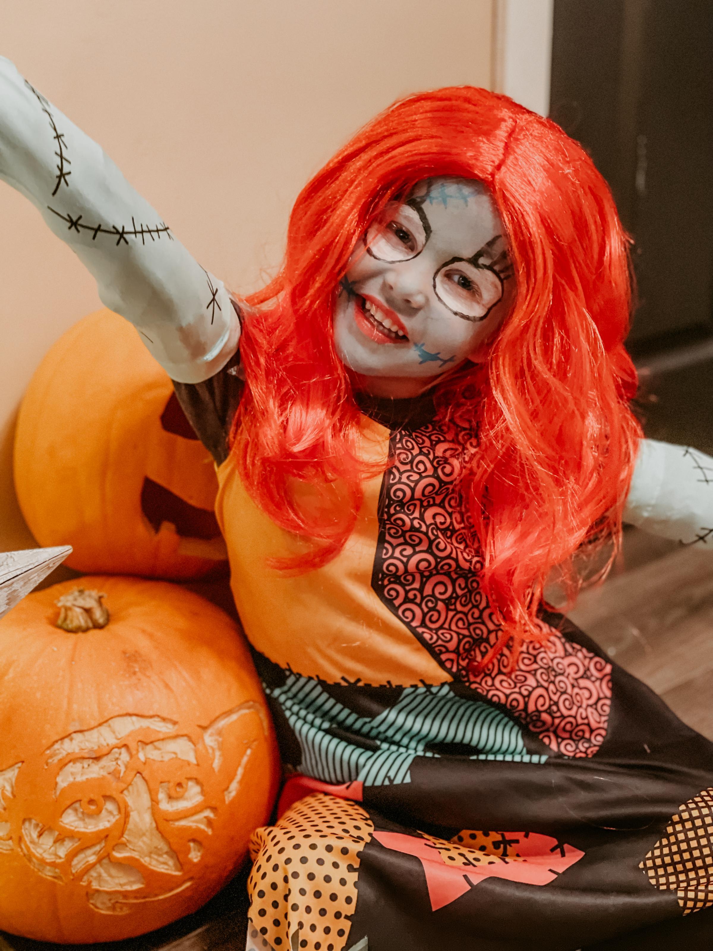 Tilly Barron from Winsford dressed as Sally from The Nightmare Before Christmas