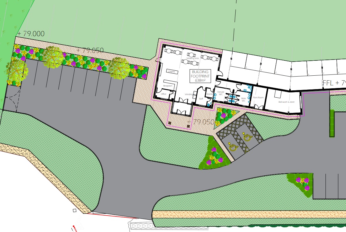 Plans show how the driving range would look. Picture: Design Planning and Services
