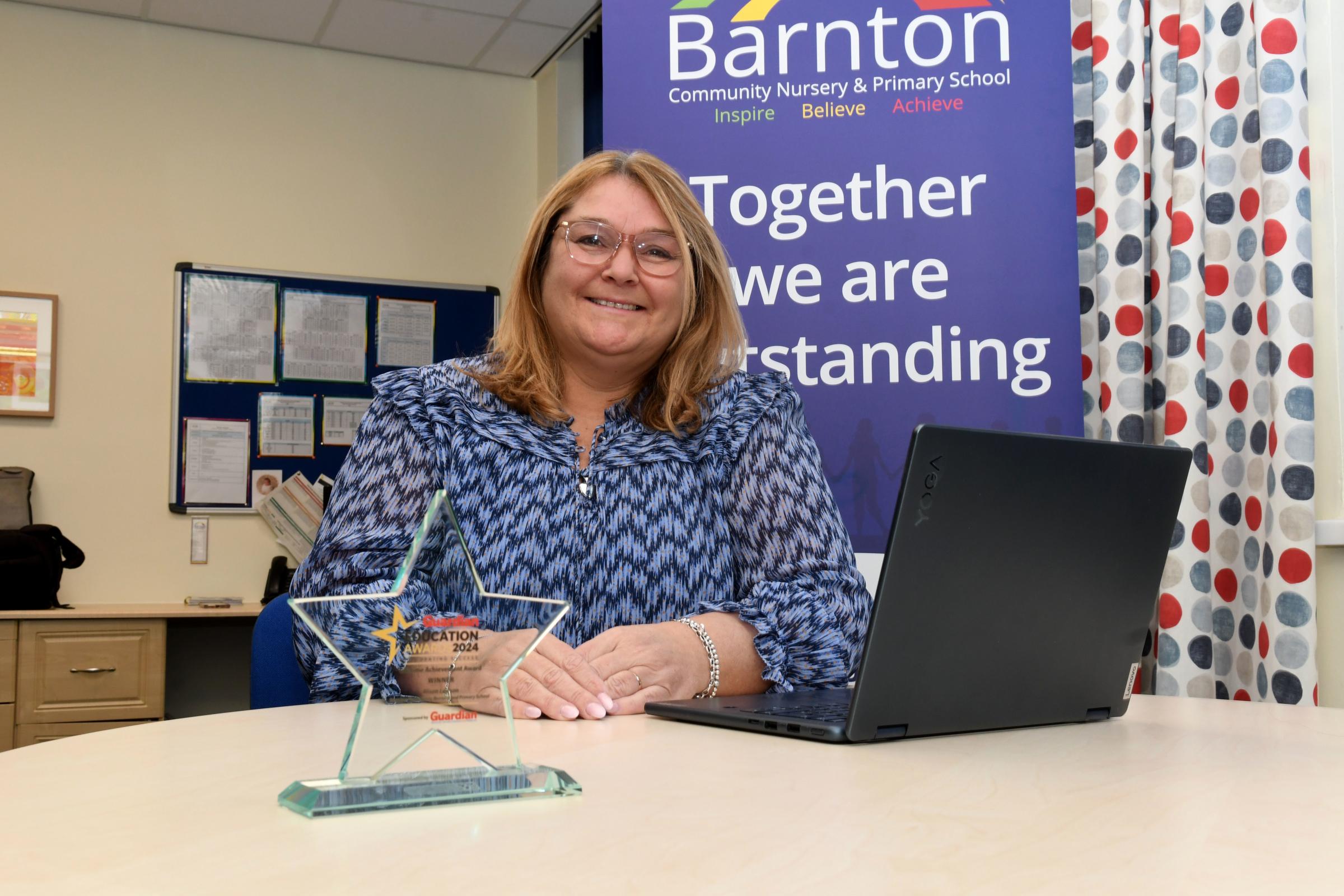 Lifetime Achievement Award winner Alison Lawson has been at Barnton Community Nursery and Primary School for 17 years