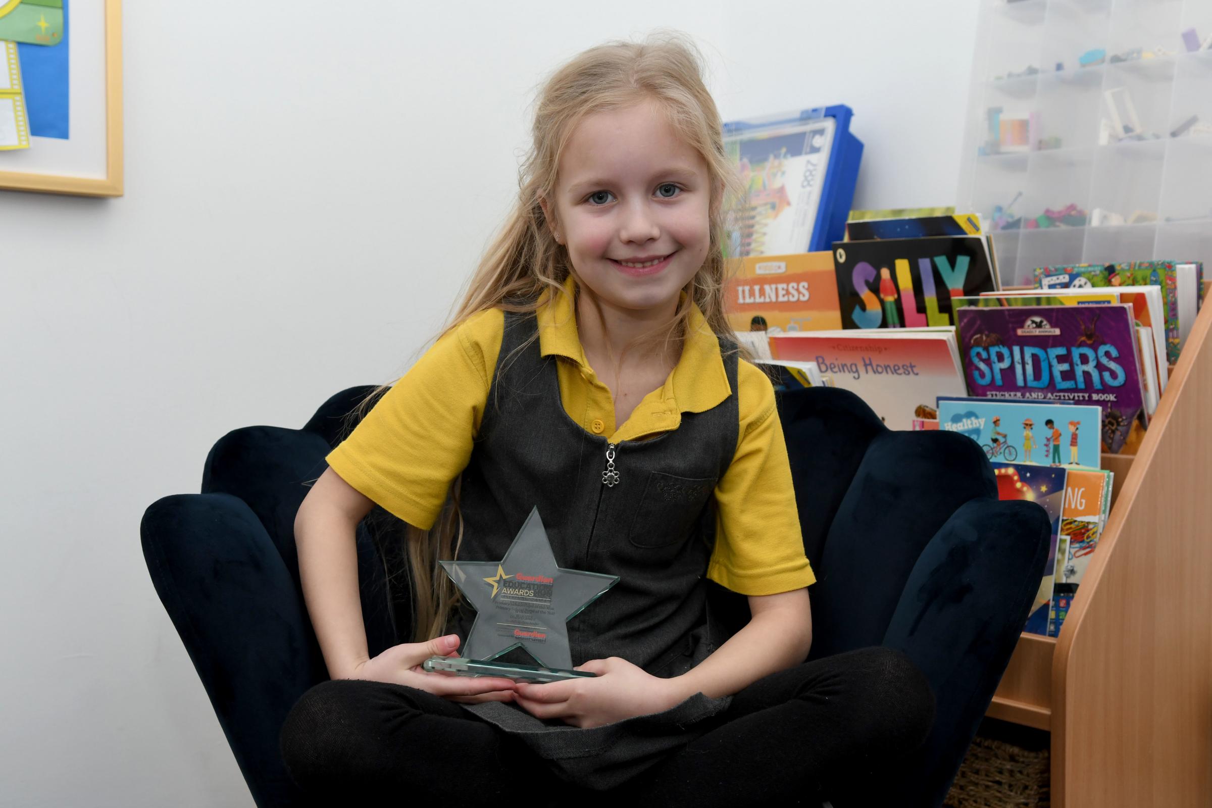 Primary School Pupil of the Year Olivia Grannell at Darnhall Primary School