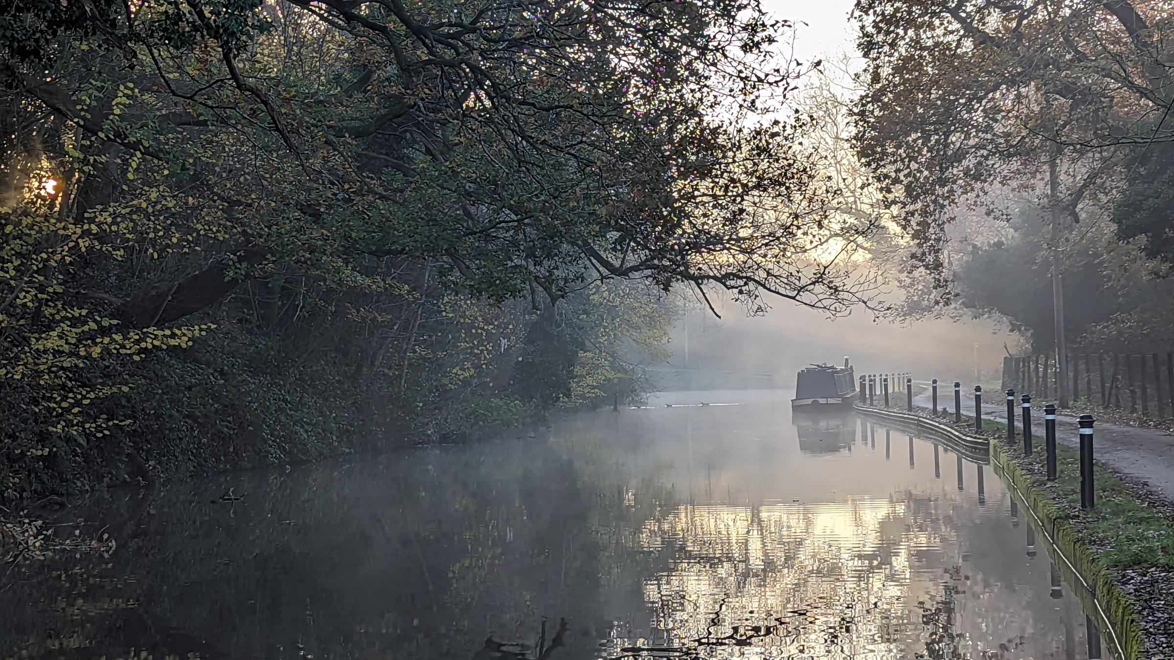 Misty morning on the Trent and Mersey canal