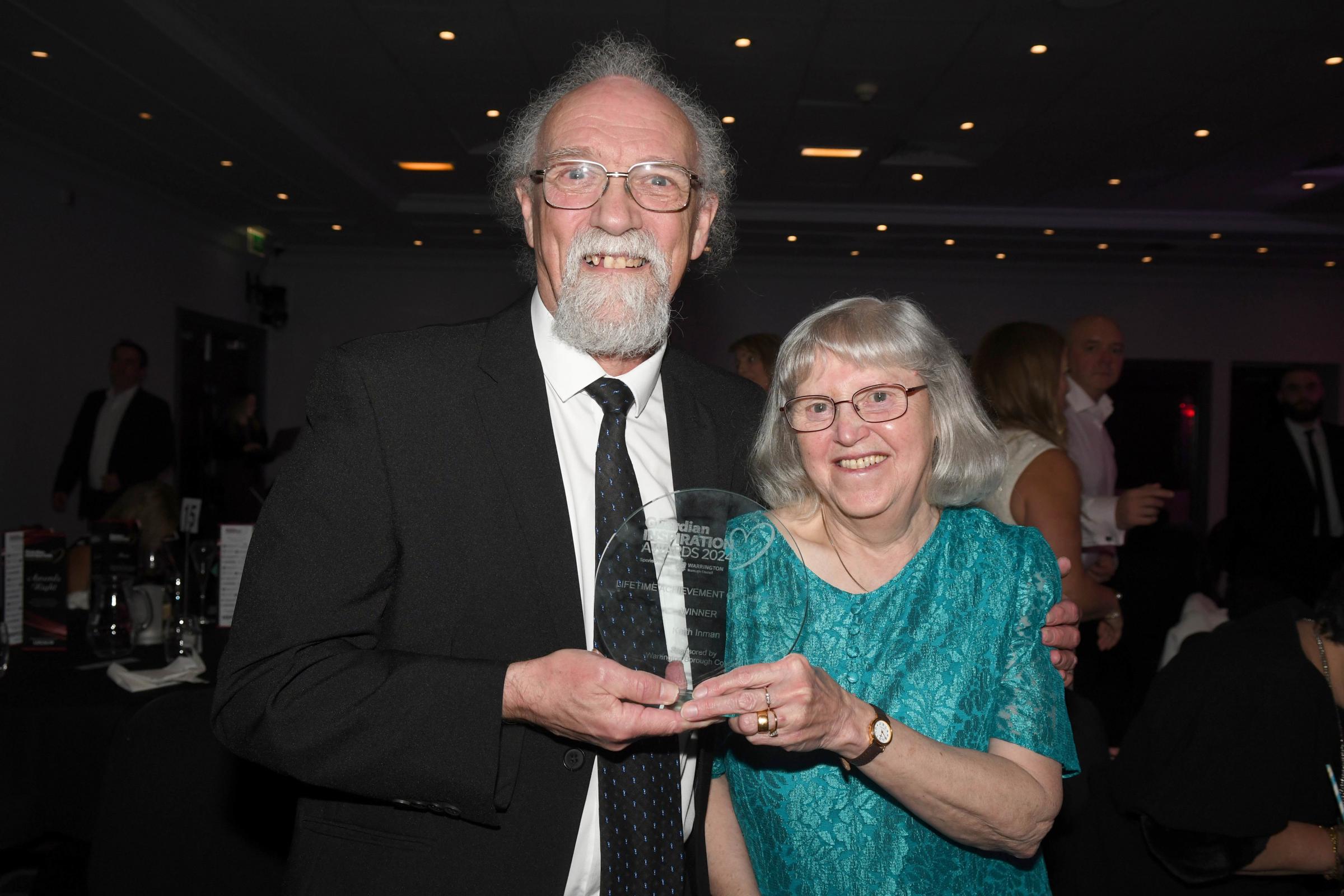 Lifetime Achievement Award winner Keith Inman and wife Christine
