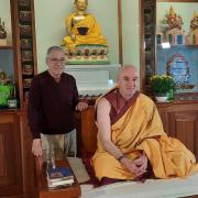 Bruce Robinson is on the verge of being organied as a Buddhist monk - with resident teacher Chokyong