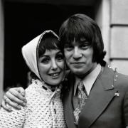 Actress Una Stubbs and Nicky Henson at their wedding in 1969 (PA)