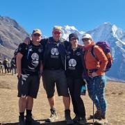 Trekking friends (left to right):  Nick Dean, Dave Fowles, Dee Chapman and Lucy Nelson