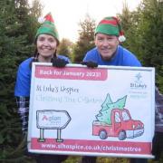 Last year the Christmas tree collection service raised £40,000 for patient care the hospice