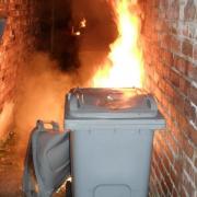 Firefighters have been called to a number of wheelie bin fires in Winsford recently