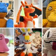 Just some of the adorable crocheted Pokémon