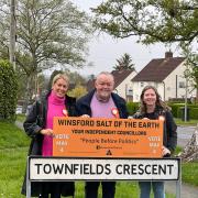 Chrissy Duffy, Ernie Welch and Mandy Clare of Winsford Salt of the Earth