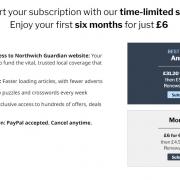 Northwich Guardian readers can subscribe for just £6 for 6 months in this flash sale