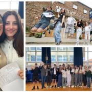 Jumping for joy on GCSE results day 2023!