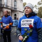 Kathy Fallon, a retired GP from Winsford, joined an Extinction Rebellion protest in London