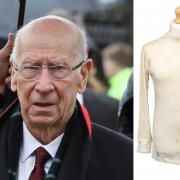 Sir Bobby Charlton's 1996 World Cup semi-final shirt is to be auctioned