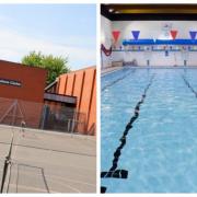Middlewich Leisure Centre, left, and Knutsford Leisure Centre