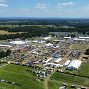 An aerial view of the Cheshire Show