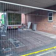 Residents of Longcross Court have returned to their homes after a van crashed into the row of flats