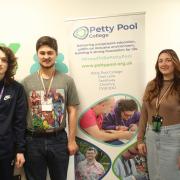 (L to R): Learners Oliver Dutton and Thomas Lawson, with Petty Pool careers lead, Katie McGlynn
