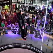 Oliver competing at the German National Indoor Skydiving Championship