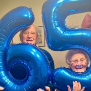 Elsie and Ken Benson, who met in 1953 at the Plaza Cinema in Northwich, are celebrating their blue sapphire wedding anniversary