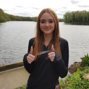 Day one of Eloise's 837-mile walking challenge at Shakerley Mere