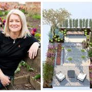Garden designer Nadine Mansfield and the show garden she will be exhibiting at RHS Flower Show Tatton Park
