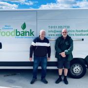 Tony Duggan and Colin Jenkins from West Cheshire Foodbank