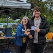 Harry Dean (right) is no stranger to awards, pictured here with fellow Over allotment gardener, Tina McLeod