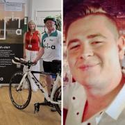 Steve Green is cycling 100 miles in memory of his son Ryan (right). He will raise funds to support the work of Annie Miller, Liz Ayres, Sharon Cooper, Teresa Aspden at Via’s Northwich hub