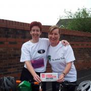 Theresa Bateman and Pam Ford are embarking on a charity bike ride at the start of National Bike Week.