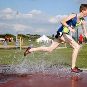 Vale Royal Athletics Club's Michael Vennard in action during last weekend's under 20s men's 3,000m steeplechase final. Picture: PETER MILSOM PHOTOGRAPHY