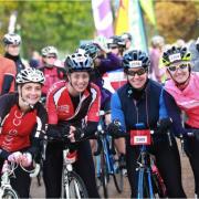 Cyclists enjoy the 2014 Macmillan Cycletta Cheshire.