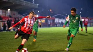 Action from Witton Albion's 4-1 loss to Nantwich Town on Tuesday