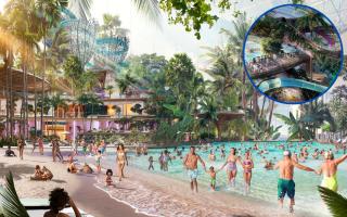 A new water park, beach and wellbeing spa is set to open in Manchester's TraffordCity (Therme)