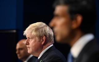 Rishi Sunak and Sajid Javid, both potential leadership rivals, offered sharp criticisms of Boris Johnson in their resignation letters (PA)