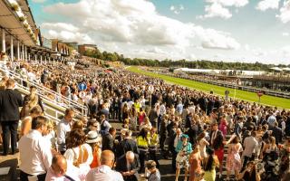 Crowds at Chester Races.
