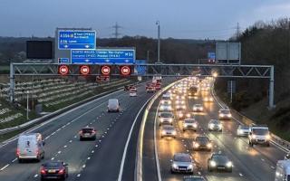 Three lanes in both directions are set to close overnight, with the whole carriageway closed at times