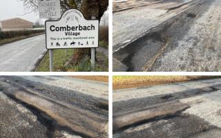 Pothole repairs are due to start in Comberbach on Monday, March 11