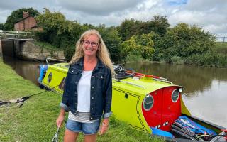Emma Culshaw Bell took her boat, Dawn Piper, on the Anderton Boat Lift for Channel 4's new waterways show, Narrow Escapes