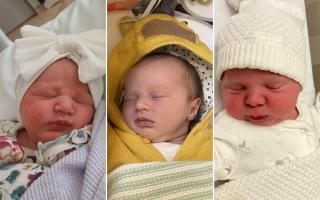 Elodie-Rose Durward, Hetty Paley and Hudson Moss were all born in Mid Cheshire in April 2024