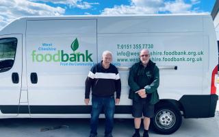Tony Duggan and Colin Jenkins from West Cheshire Foodbank