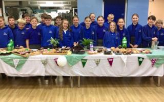 Over £500 has been raised at a Macmillan coffee morning at Whitegate CE Primary School