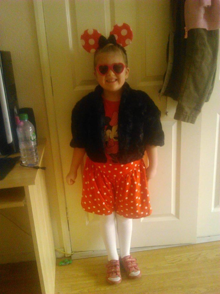 Minnie Mouse Jaycee Hickson and she goes to Overhall Primary in Winsford