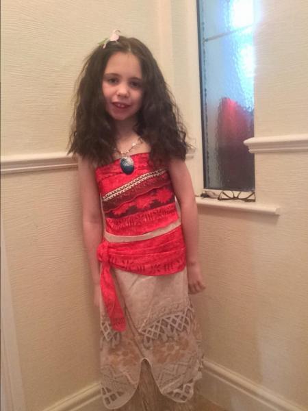 Jasmine Collins, seven, from Rudheath, dressed as Moana